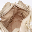 Salvatore Ferragamo Gancini Tote Bag Leather Gold Auth gh2287A-20