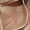 Salvatore Ferragamo Gancini Tote Bag Leather Gold Auth gh2287A-22