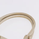 Salvatore Ferragamo Gancini Tote Bag Leather Gold Auth gh2287A-8