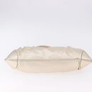 Salvatore Ferragamo Gancini Tote Bag Leather Gold Auth gh2287A-9