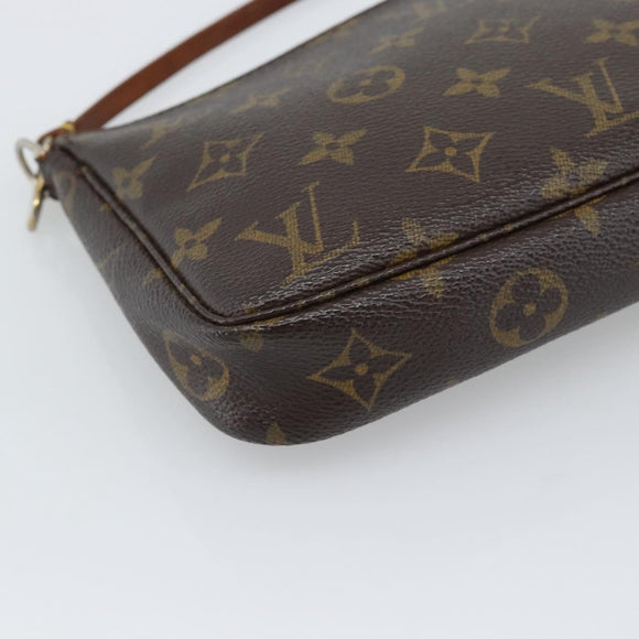 LOUIS VUITTON Monogram Pochette Accessoires Pouch M51980 LV Auth gh2289