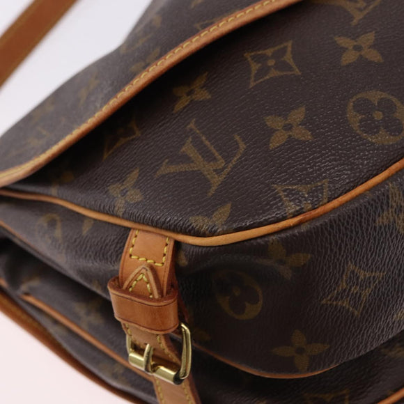 LOUIS VUITTON Monogram Saumur 30 Shoulder Bag M42256 LV Auth gh2291A