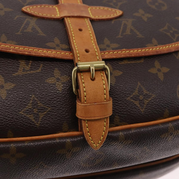 LOUIS VUITTON Monogram Saumur 30 Shoulder Bag M42256 LV Auth gh2291A