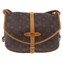 LOUIS VUITTON Monogram Saumur 30 Shoulder Bag M42256 LV Auth gh2291A-13