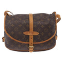 LOUIS VUITTON Monogram Saumur 30 Shoulder Bag M42256 LV Auth gh2291A-2