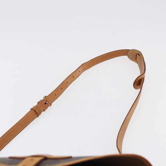 LOUIS VUITTON Monogram Saumur 30 Shoulder Bag M42256 LV Auth gh2291A