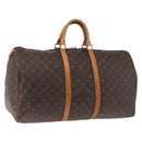 LOUIS VUITTON Monogram Keepall 55 Boston Bag M41424 LV Auth gh2293-1