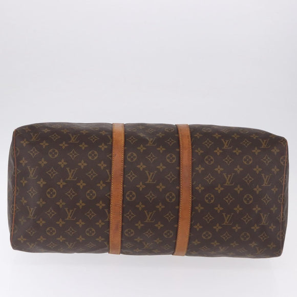 LOUIS VUITTON Monogram Keepall 55 Boston Bag M41424 LV Auth gh2293