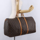 LOUIS VUITTON Monogram Keepall 55 Boston Bag M41424 LV Auth gh2293-22