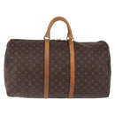 LOUIS VUITTON Monogram Keepall 55 Boston Bag M41424 LV Auth gh2293-2
