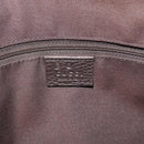 GUCCI GG Canvas Abbey Tote Bag Outlet Dark Brown Silver 268640 Auth gh2299-15