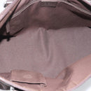 GUCCI GG Canvas Abbey Tote Bag Outlet Dark Brown Silver 268640 Auth gh2299-16