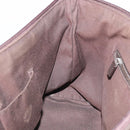 GUCCI GG Canvas Abbey Tote Bag Outlet Dark Brown Silver 268640 Auth gh2299-18