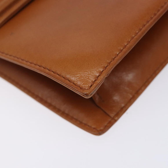 LOEWE Anagram Hand Bag Leather Brown Auth gh230