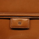 LOEWE Anagram Hand Bag Leather Brown Auth gh230-17