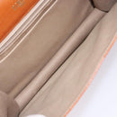 LOEWE Anagram Hand Bag Leather Brown Auth gh230-11