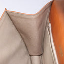 LOEWE Anagram Hand Bag Leather Brown Auth gh230-20