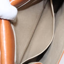 LOEWE Anagram Hand Bag Leather Brown Auth gh230-21