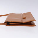 LOEWE Anagram Hand Bag Leather Brown Auth gh230-4