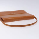 LOEWE Anagram Hand Bag Leather Brown Auth gh230-7