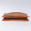 LOEWE Anagram Hand Bag Leather Brown Auth gh230-5