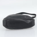 GUCCI Bamboo Hand Bag Leather 2way Black Gold Tone 001 1577 2615 Auth gh2300-11