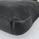 GUCCI Bamboo Hand Bag Leather 2way Black Gold Tone 001 1577 2615 Auth gh2300-14