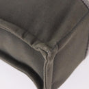 HERMES Fourre Tout PM Hand Bag Canvas Gray Silver Auth gh2302-9