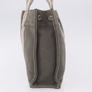 HERMES Fourre Tout PM Hand Bag Canvas Gray Silver Auth gh2302-3