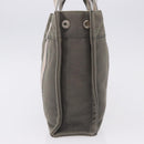 HERMES Fourre Tout PM Hand Bag Canvas Gray Silver Auth gh2302-4