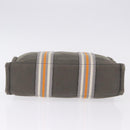 HERMES Fourre Tout PM Hand Bag Canvas Gray Silver Auth gh2302-5