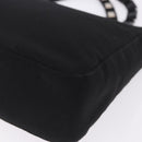Salvatore Ferragamo Vala Hand Bag Canvas Black Silver Auth gh2305-11