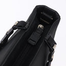 Salvatore Ferragamo Vala Hand Bag Canvas Black Silver Auth gh2305-14