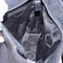 Salvatore Ferragamo Vala Hand Bag Canvas Black Silver Auth gh2305-18