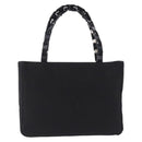 Salvatore Ferragamo Vala Hand Bag Canvas Black Silver Auth gh2305-3
