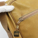 LOEWE Shoulder Bag Leather Beige Gold Tone Auth gh2307-17