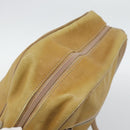 LOEWE Shoulder Bag Leather Beige Gold Tone Auth gh2307-6