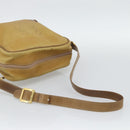 LOEWE Shoulder Bag Leather Beige Gold Tone Auth gh2307-7