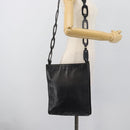 GUCCI Shoulder Bag Leather Black 001 2122 Auth gh2309-22