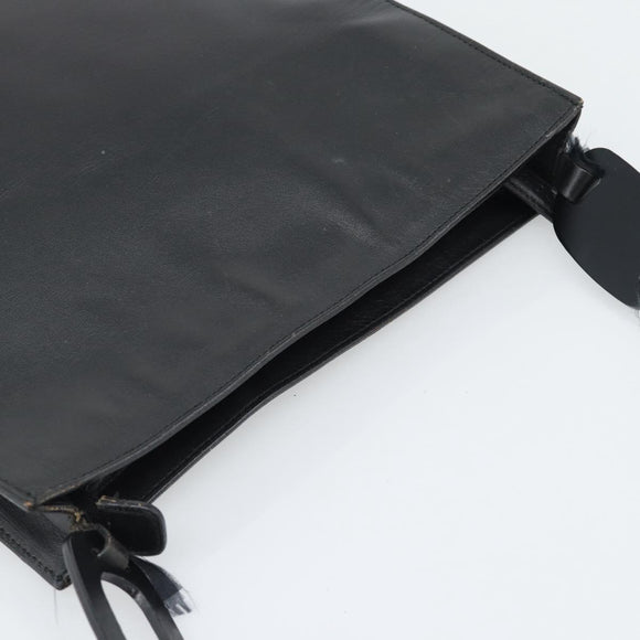 GUCCI Shoulder Bag Leather Black 001 2122 Auth gh2309