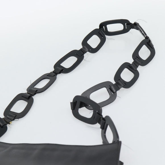 GUCCI Shoulder Bag Leather Black 001 2122 Auth gh2309