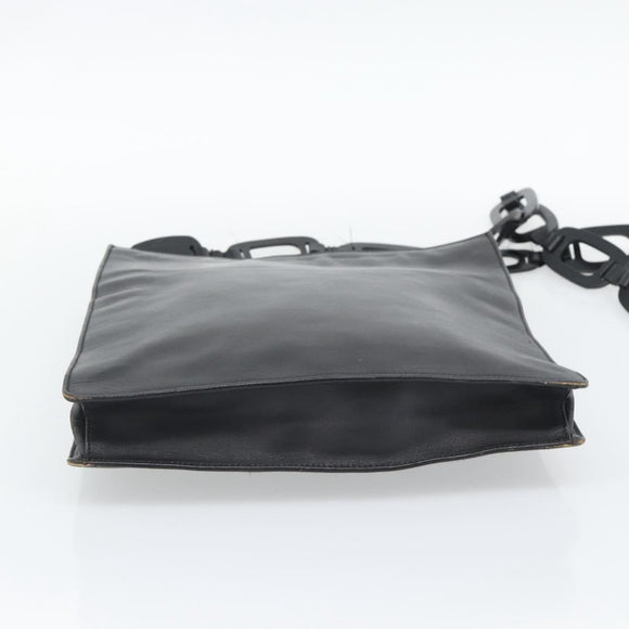 GUCCI Shoulder Bag Leather Black 001 2122 Auth gh2309