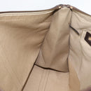 Christian Dior Trotter Canvas Boston Bag Beige Gold Tone Auth gh2311-16