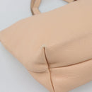 Salvatore Ferragamo Gancini Tote Bag Leather Pink Gold Tone Auth gh2313-11