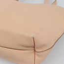 Salvatore Ferragamo Gancini Tote Bag Leather Pink Gold Tone Auth gh2313-12