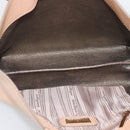 Salvatore Ferragamo Gancini Tote Bag Leather Pink Gold Tone Auth gh2313-15