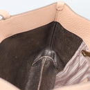 Salvatore Ferragamo Gancini Tote Bag Leather Pink Gold Tone Auth gh2313-16