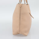 Salvatore Ferragamo Gancini Tote Bag Leather Pink Gold Tone Auth gh2313-4