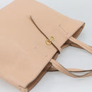 Salvatore Ferragamo Gancini Tote Bag Leather Pink Gold Tone Auth gh2313-6