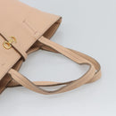 Salvatore Ferragamo Gancini Tote Bag Leather Pink Gold Tone Auth gh2313-7